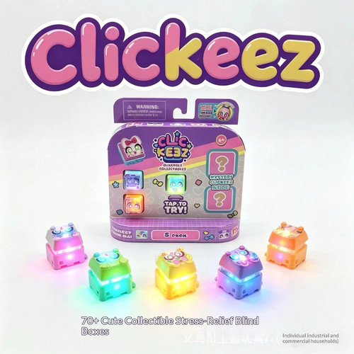 Clickeez fidget keychain led - fidget,