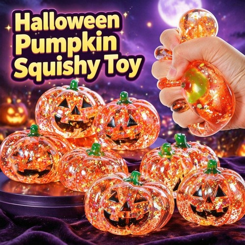 Halloween glitter squishy toy - squishy,