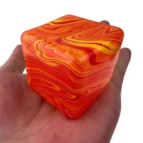 Swirl squishy cube stress - squishy, ball