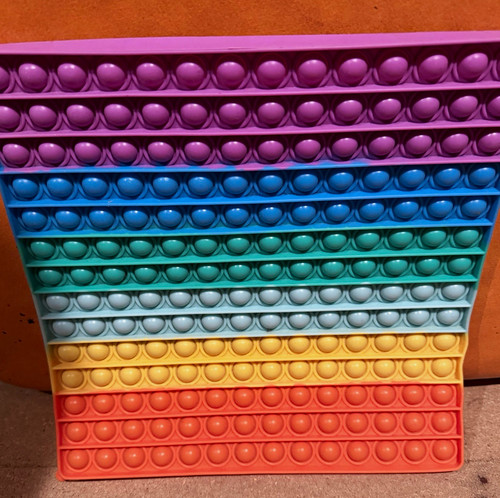 Rainbow square silicone - square,