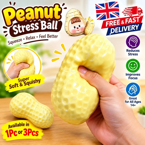 Peanut stress ball - ball, crunchy