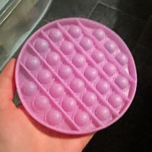 Round silicone pop bubble - round, it
