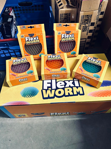 Flexi worm fidget mesh toy - worm,